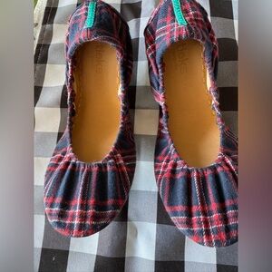 Tieks HERITAGE PLAID Flats Size 10 EUC